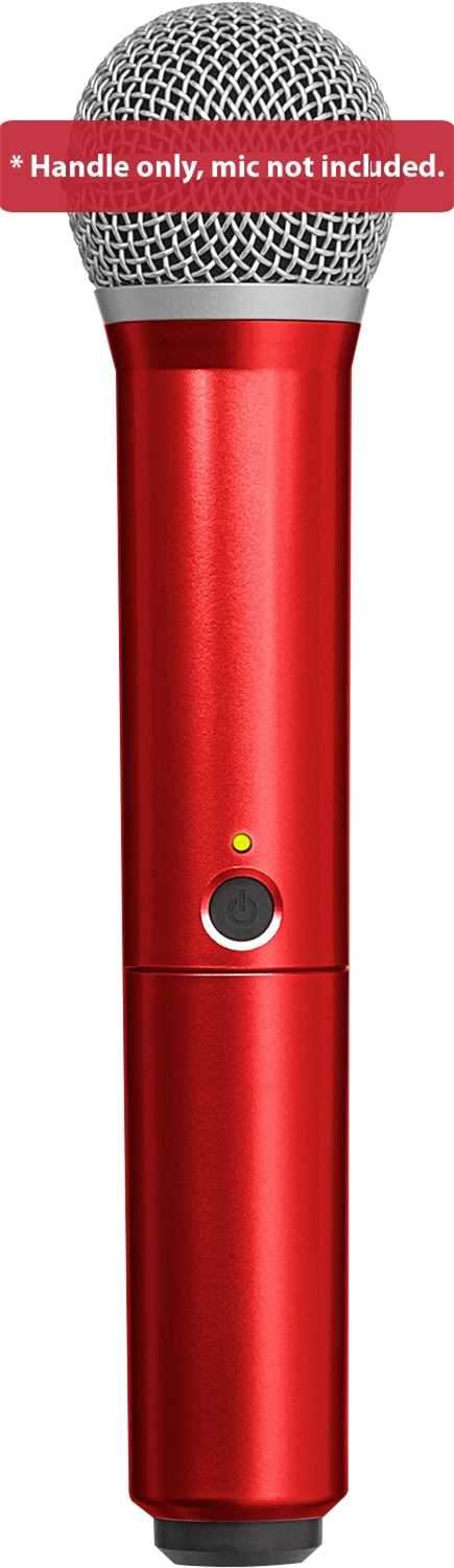 Shure BLX PG58 Wireless Mic Colored Handle Red