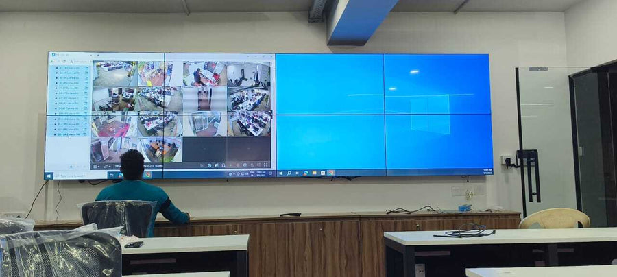 Two purpose-built video wallinstallations