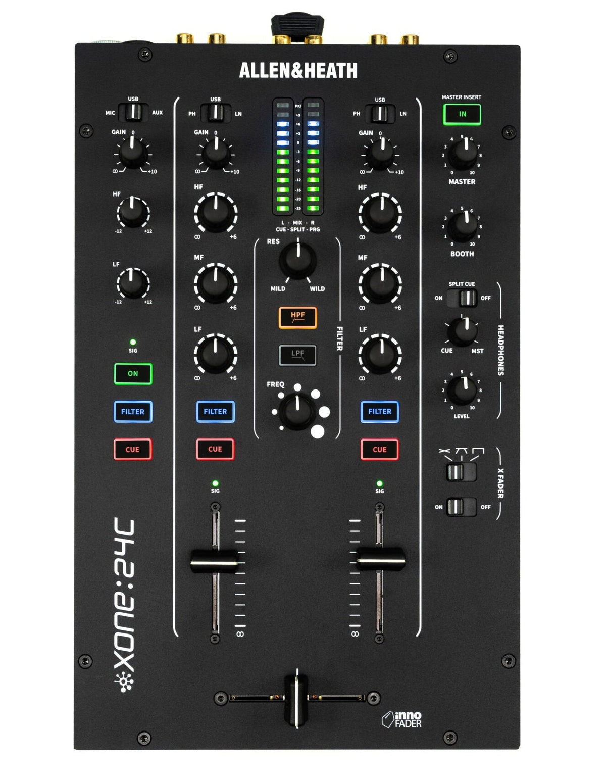 Allen & Heath XONE:24C DJ mixer top view