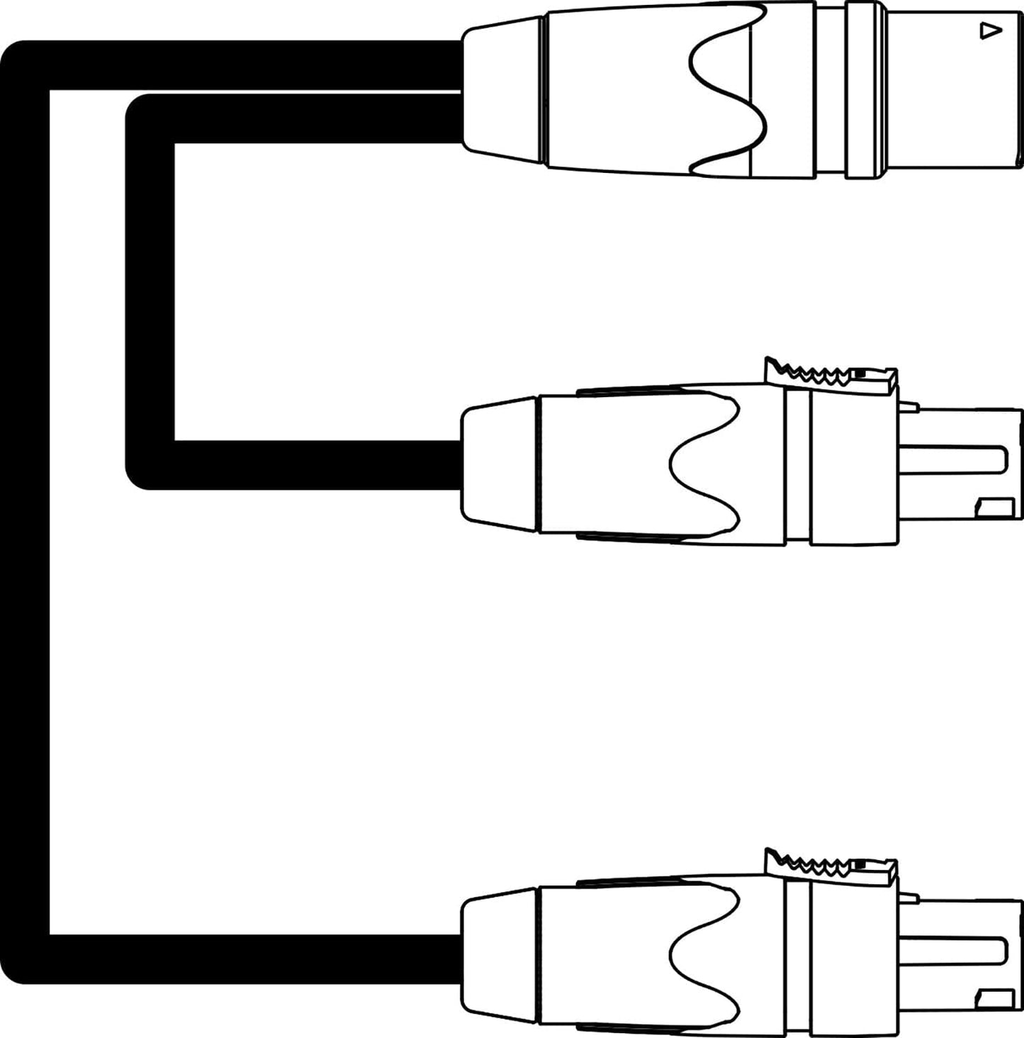 d&b audiotechnik Z2292.001 T Splitset NL4 Speaker Cable
