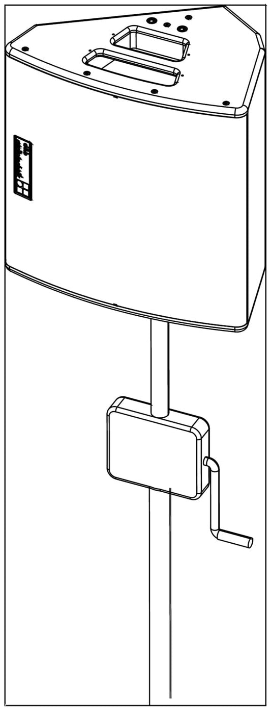 d&b audiotechnik Z5009.000.00 Loudspeaker Stand with Winder