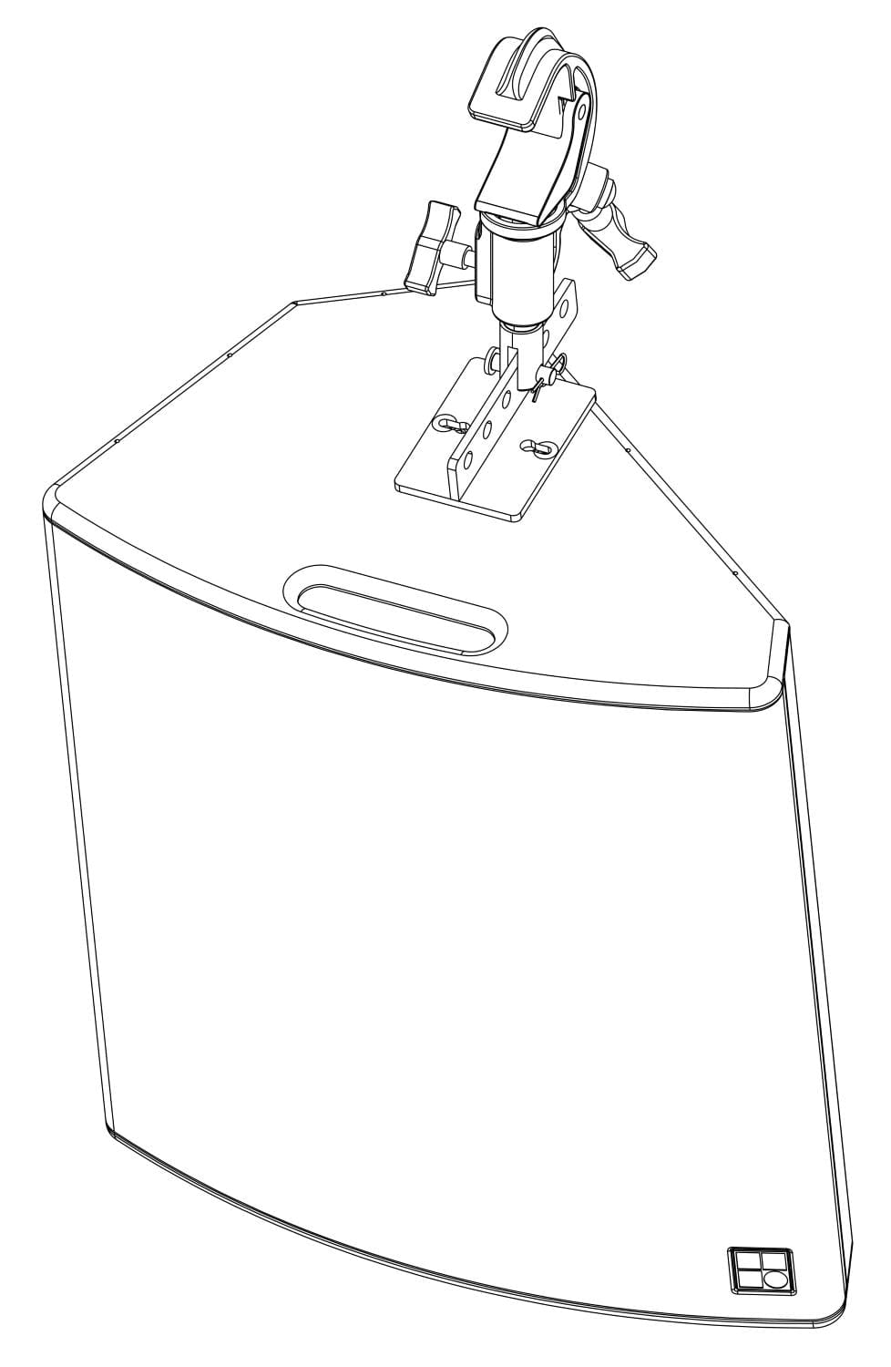 d&b audiotechnik Z5012.500 Pipe Clamp for TV Spigot
