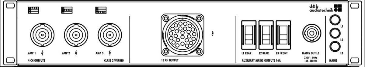 d&b audiotechnik Z5566.001 mains distribution panel