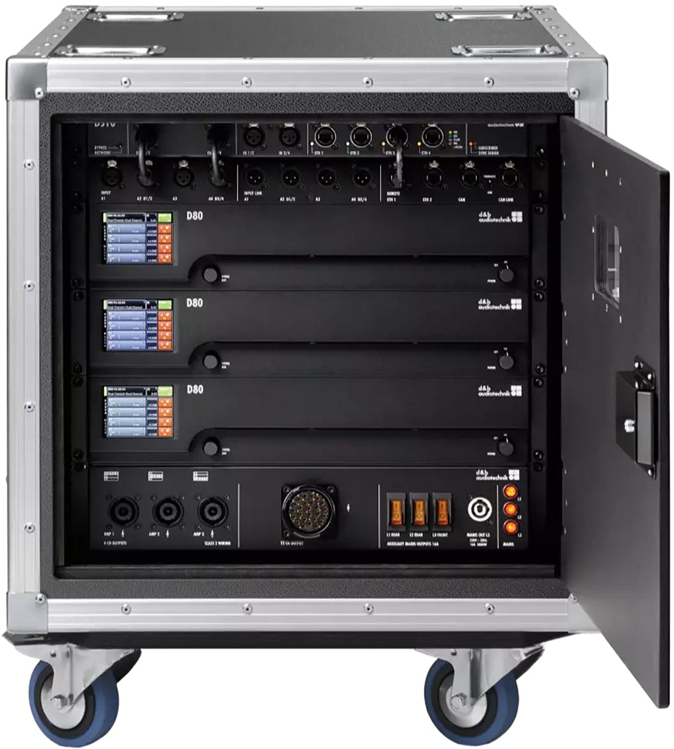 d&b audiotechnik Z5570.050 3x D80 Touring Rack - NEMA Mains Panel