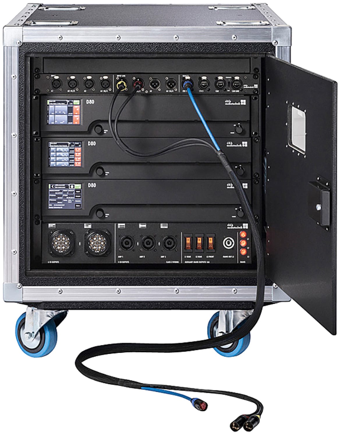 d&b audiotechnik Z5570.551 3x D80 Touring Rack - NEMA Mains Panel / Amplifiers