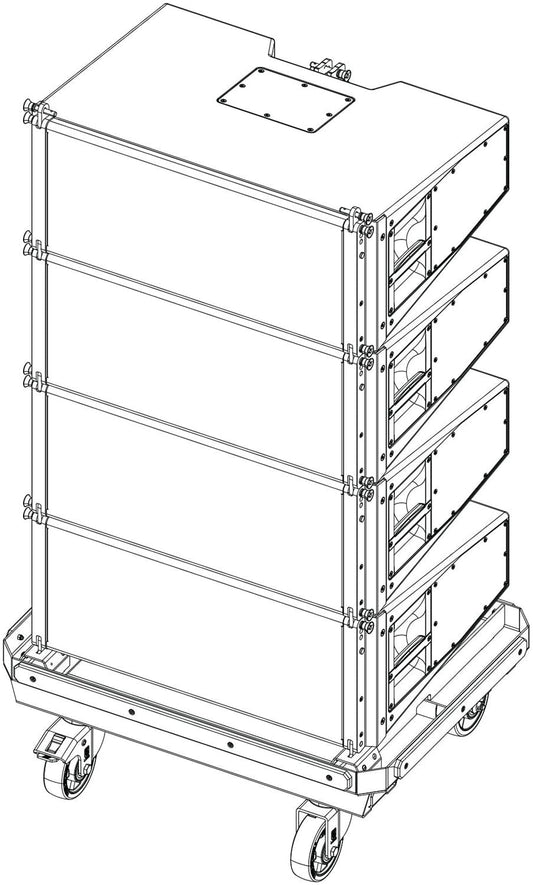 d&b audiotechnik Z5794.000 XSL12 Compression Mode Transport Cart Package