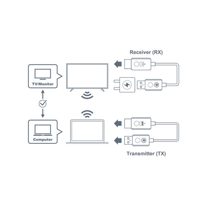 Optoma WHD211: Wireless transmitter and receiver, view 2