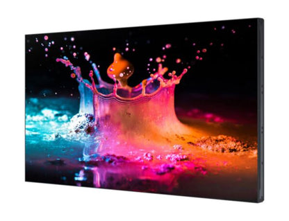 Front view of a multi screen digital signage wall configuration using Samsung UD46E-C ultra slim bezel monitors