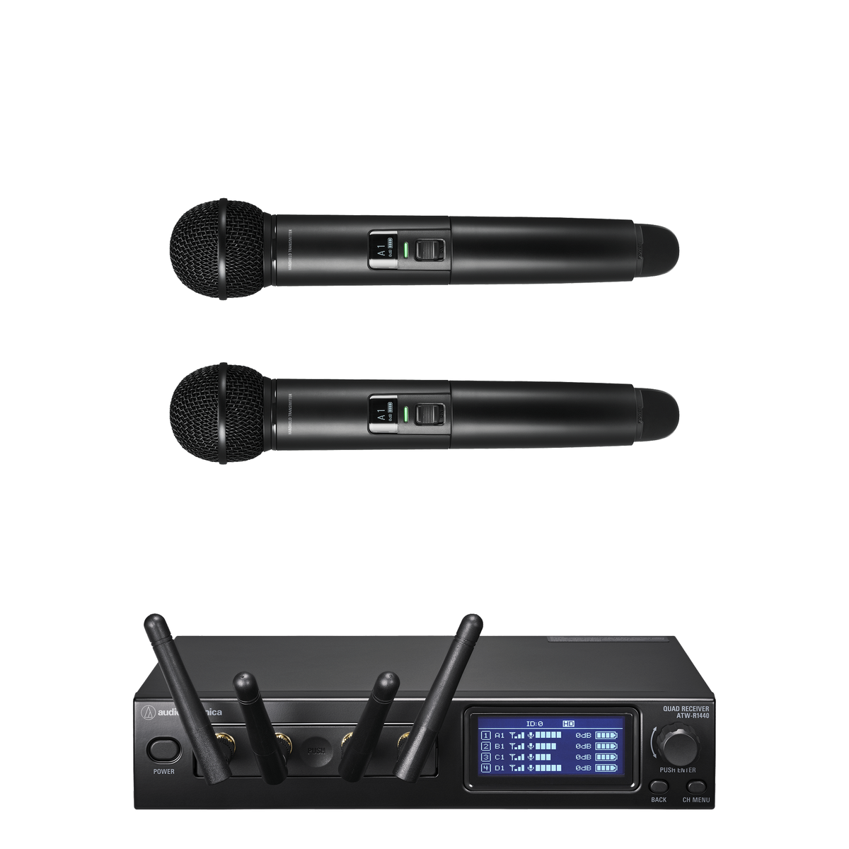 Audio-Technica ATW-1422 System 20 PRO Dual Wireless Handheld Microphone System product photo