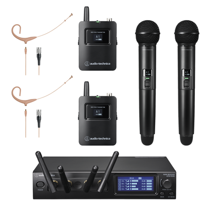 Audio-Technica ATW-1443 System 20 PRO Quad Wireless Combo System product photo