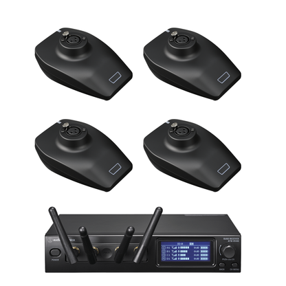 Audio-Technica ATW-1447 System 20 PRO Quad Wireless Gooseneck Microphone System product photo