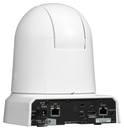 Panasonic AW-UE50WPJ5: 4K PTZ Camera with 24x Optical Zoom, NDI and SRT, White, view 3