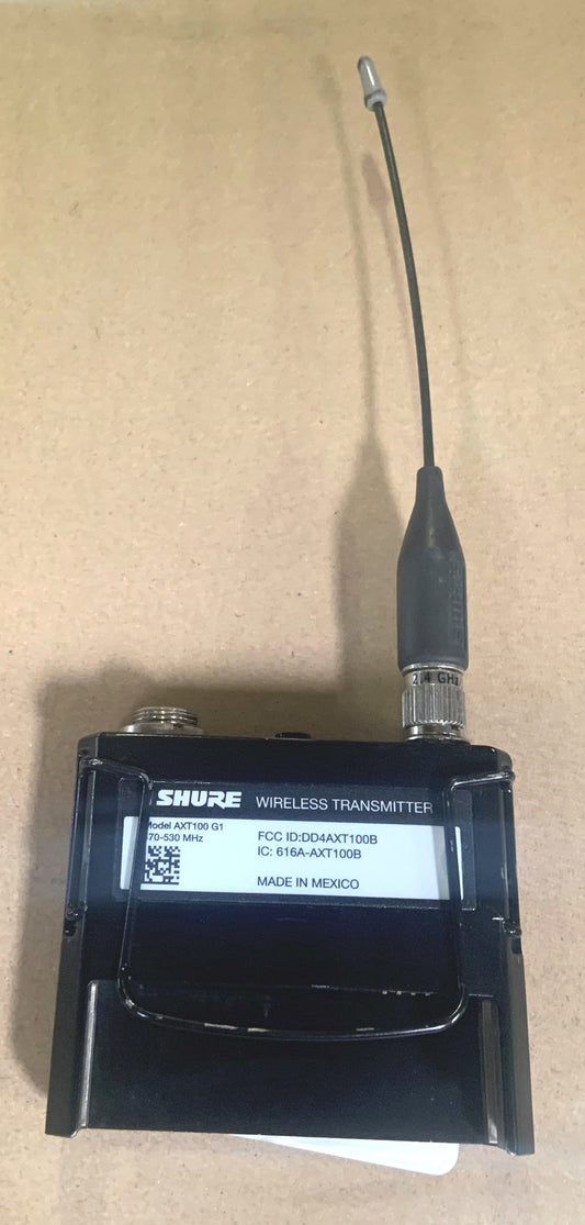 Shure AXT100 G1 Axient bodypack wireless transmitter