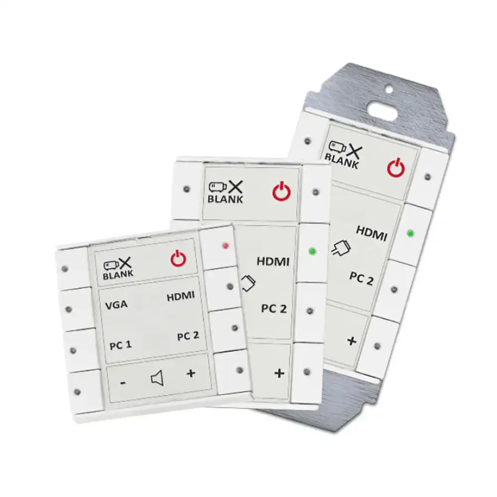 Biamp Impera Echo Plus 8USW 8 Button Control Pad with Ethernet, RS-232/IR and GPIO, US, White