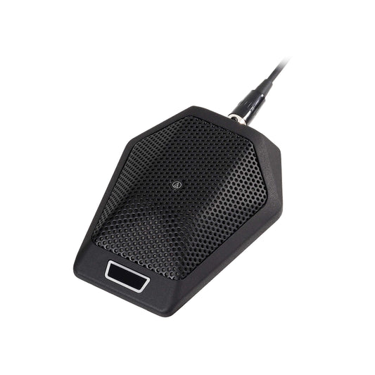 Audio-Technica U891RCb Cardioid Condenser Boundary Microphone with Local or Remote Switching, Black product photo