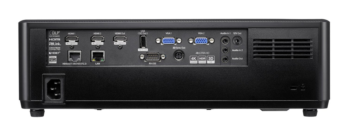 Optoma ZK608TST: 6,000 Lumen 4K UHD Laser Projector with Short Throw Lens, view 3