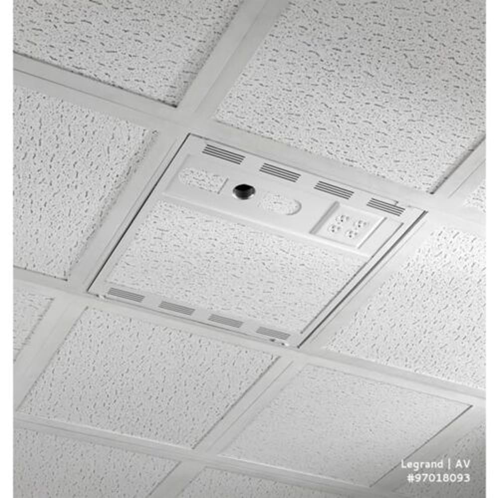 Chief CMS492 2' X 2' Plenum Rated Storage Box, White, view 2