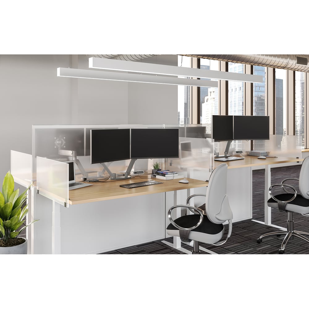 Chief DMA2S Dual Dynamic Monitor Arm, Silver, view 2