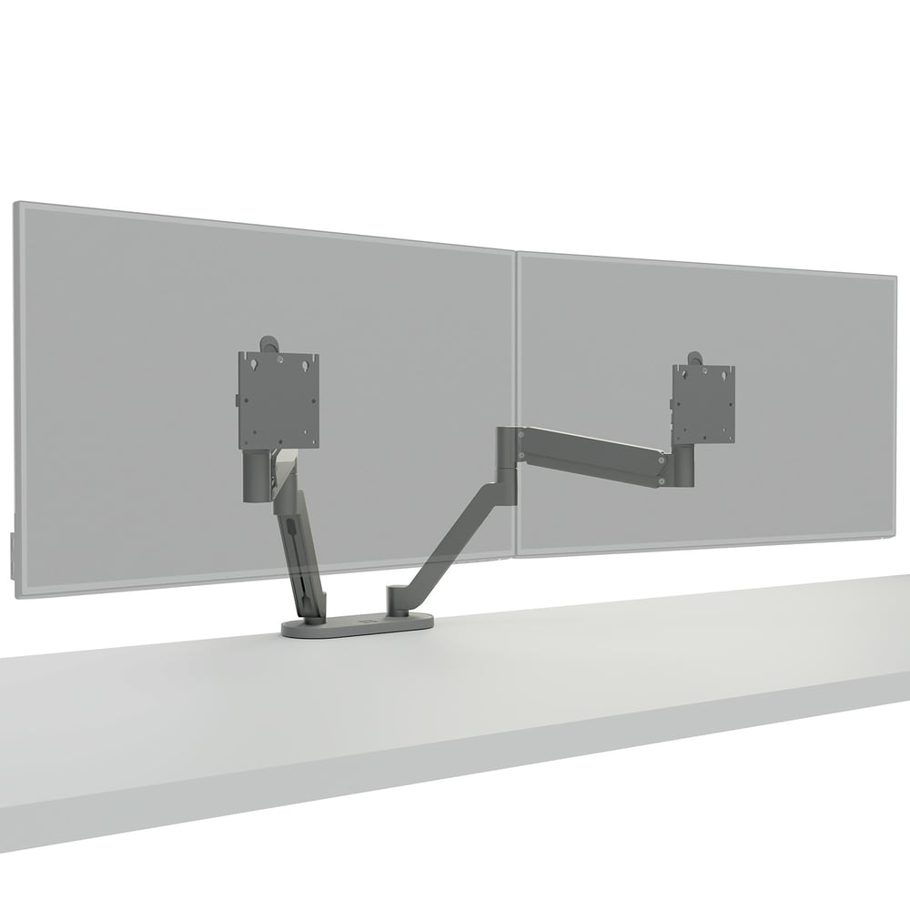 Chief DMA2S Dual Dynamic Monitor Arm, Silver, view 5
