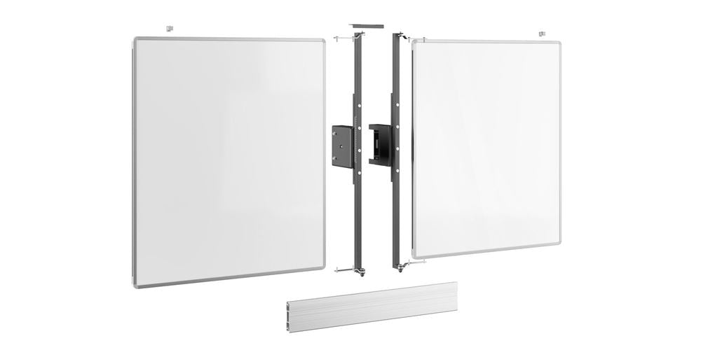 Optoma RISE WBS75M: Whiteboard set 75 inch for the RISE motorised display lift trolley or floor stand