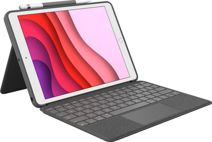 Logitech Combo Touch: Backlit Keyboard Case for iPad 7th, 8th and 9th Gen