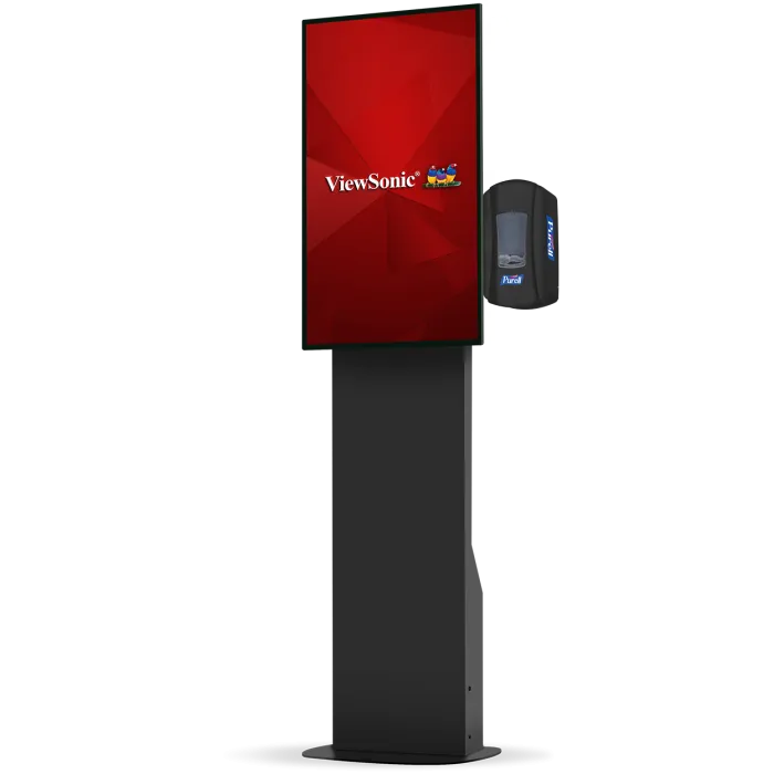 ViewSonic EP2410T-B1 24 inch Health Flex touchscreen with automatic hand sanitizer dispenser
