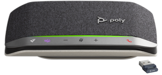 Poly SYNC 20 portable USB speakerphone top view