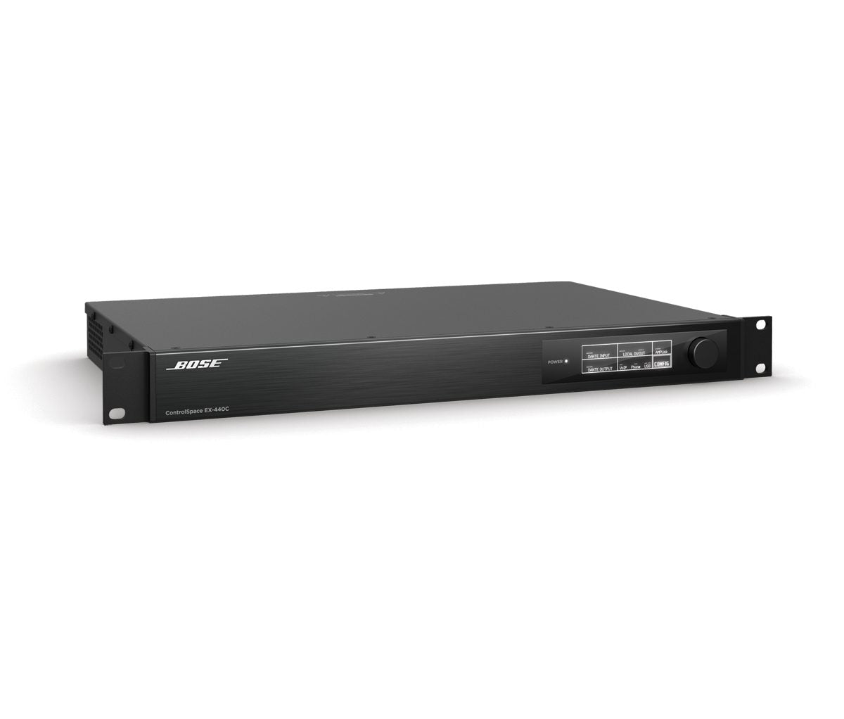 Bose ControlSpace EX-440C conferencing audio processor, right facing angled view