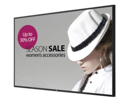 LG Stylish Slim Design Narrow Bezel, Full HD 55" Display, Brightness 700 cd/m2, 24/7 Operation, 55WX30
