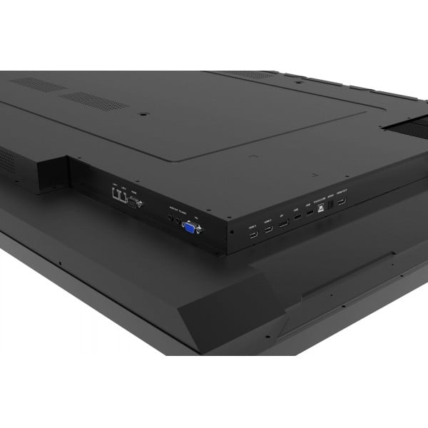 ViewSonic IFP7530 75 inch interactive display rear connectivity panel