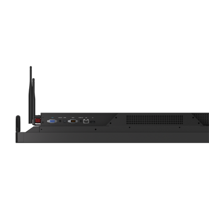 ViewSonic IFP9850-3 98 inch interactive display rear connectivity panel