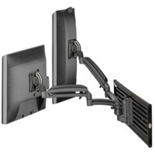 Chief K1S220B K1 Slat Mount Dual Display Dual 2L Arms