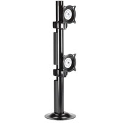 Chief KTG230B Vertical Dual Array Black Grommet Mount