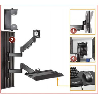 Chief KWT110B All In One Work Station, view 2