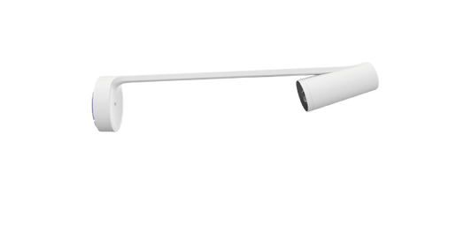 Logitech Scribe whiteboard camera mounted above whiteboard