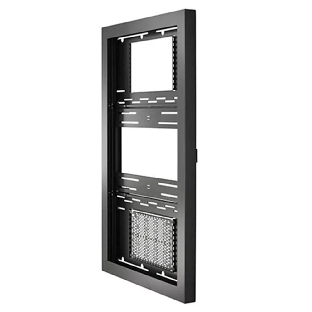 Chief LW55UBPG 55" Portrait On-Wall Kiosk with Glass, Black
