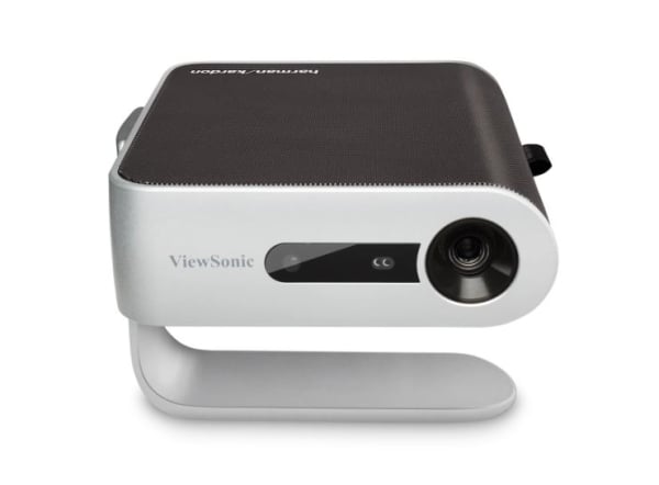 ViewSonic M1+ portable smart LED projector front angle view