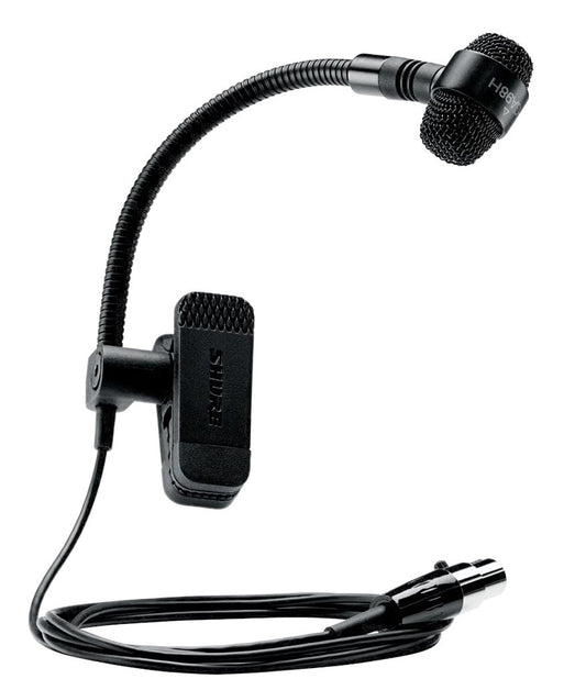 Shure PGA98H-TQG cardioid condenser instrument clip microphone