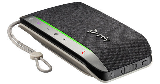 Poly SYNC 20 speakerphone control buttons close up