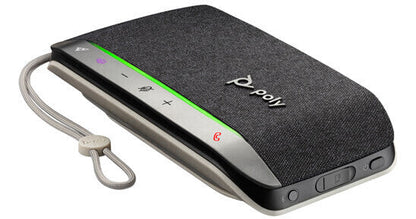 Poly SYNC 20 speakerphone control buttons close up