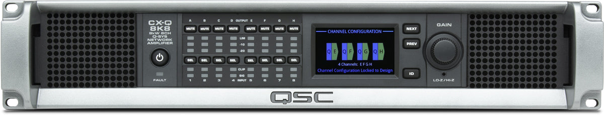 Q-SYS CX-Q 8K8: Eight-channel Network Amplifier, view 3