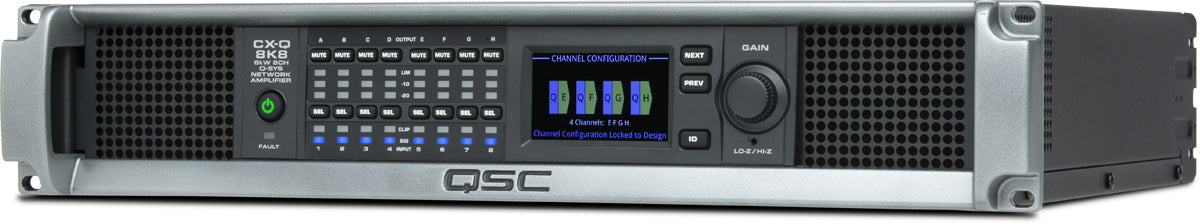 Q-SYS CX-Q 8K8: Eight-channel Network Amplifier, view 4