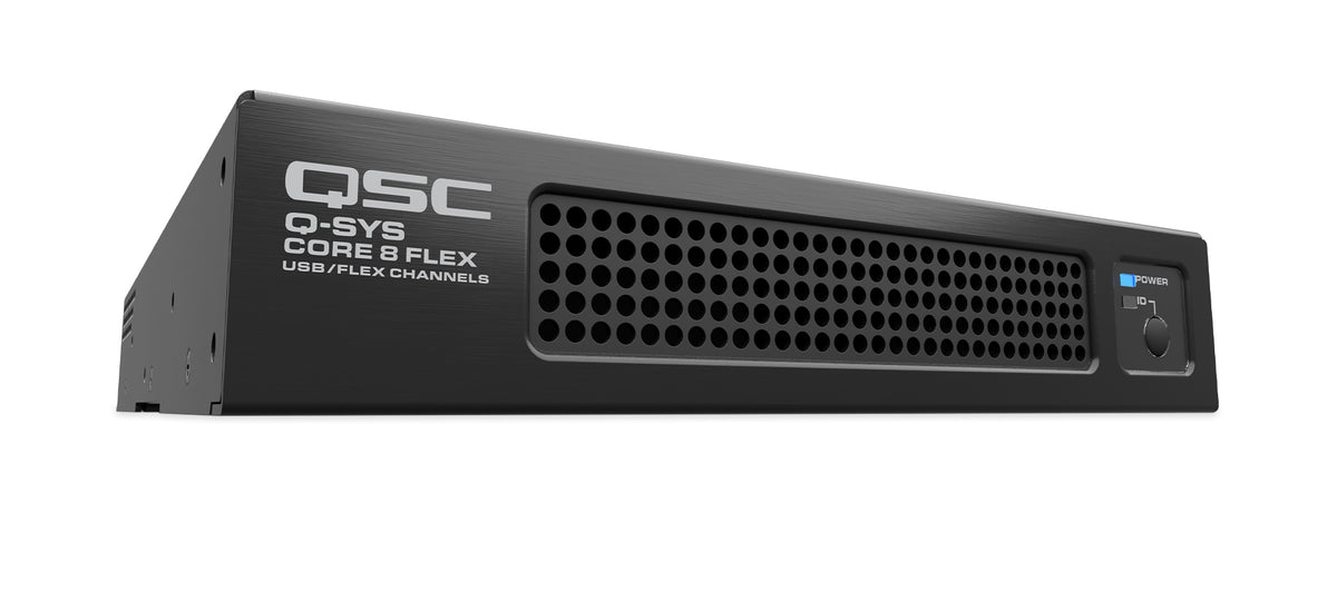 Q-SYS Core 8 Flex: Network and Analog I/O Processor