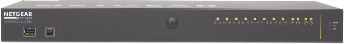 Q-SYS NS10-720++: 10-port Q-SYS switch, 8x PoE++, 720 W