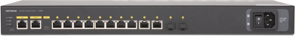 Q-SYS NS10-720++: 10-port Q-SYS switch, 8x PoE++, 720 W, view 2