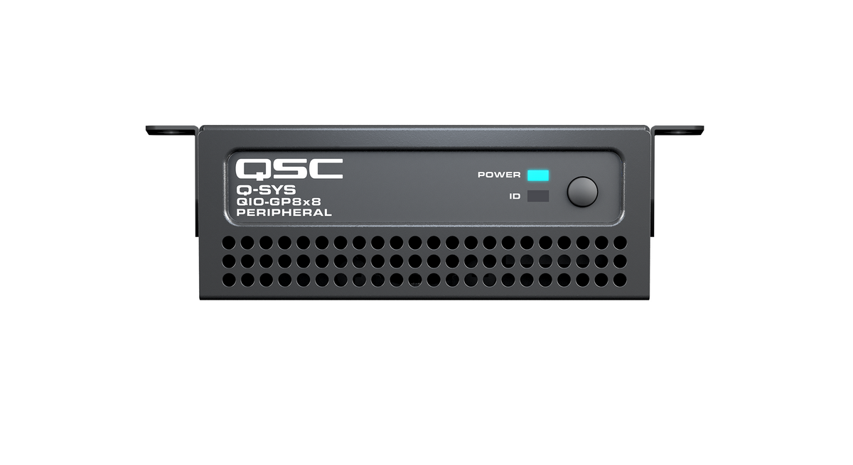 Q-SYS QIO-GP8x8: Network I/O Expander