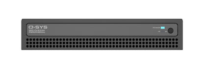 Q-SYS QIO-FLEX4A: Modular Network I/O Expander for Q-SYS