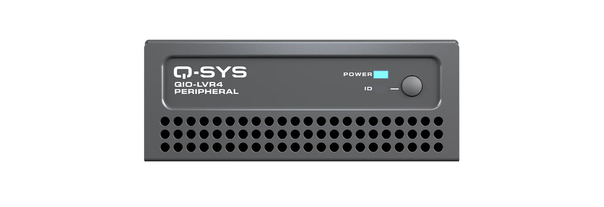 Q-SYS QIO-LVR4: Low-Voltage Relay Network I/O Expander