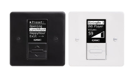 Q-SYS MP-MFC: Decora Style Zone Controller for MP-M Mixers, White, view 2