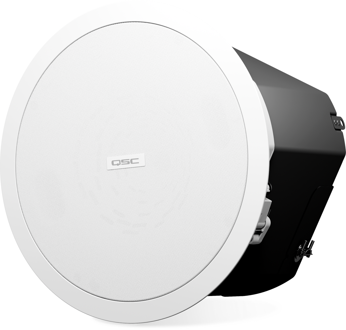 Q-SYS AD-C6T-HC: AcousticDesign 6.5 inch Two-Way Ceiling Speaker For Install, High Ceiling, 75 degree conical